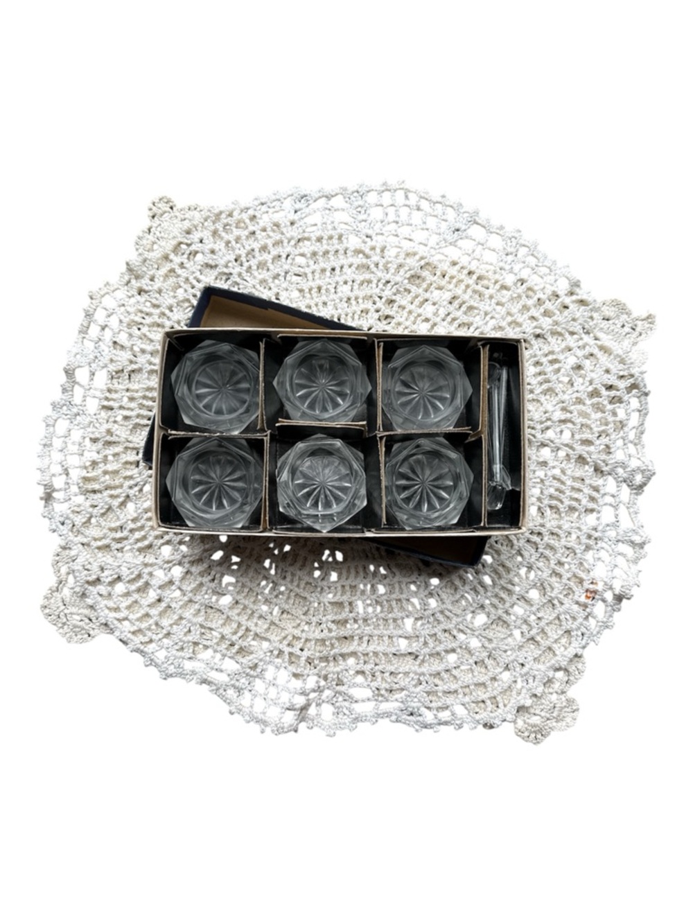 Bohemia Glass Salt Cellars Set Czech Crystal Individual Salts w Spoons